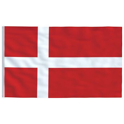 vidaXL Danska zastava s aluminijskim stupom 4 m