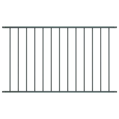 vidaXL Panel za ogradu od čelika obloženog prahom 1,7x0,75 m antracit