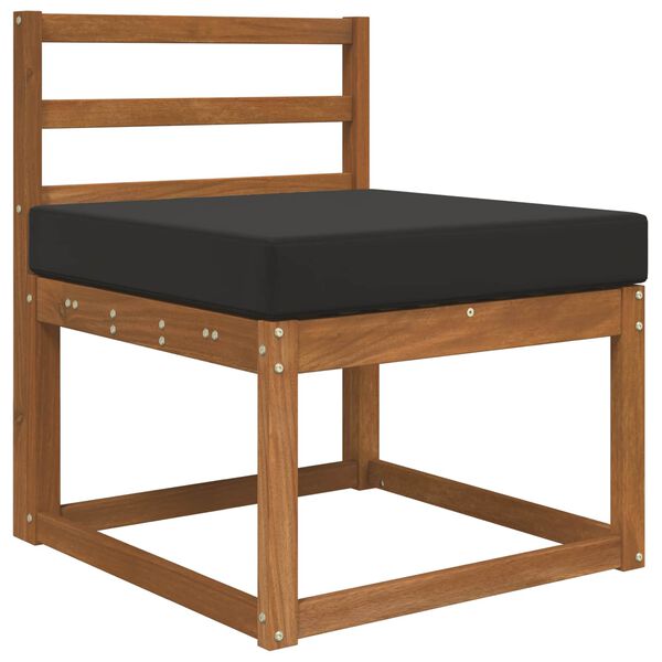 vidaXL Jastuk za vanjsku sofU Crna 60 x 60 x 8 cm Poliester