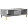 vidaXL Kava Stol Siva Sonoma 102 x 55 x 35 cm Konstruirano drvo