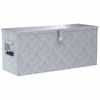 vidaXL Aluminijska kutija 76,5 x 26,5 x 33 cm srebrna
