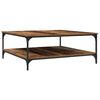 vidaXL Kava Stol Staro drvo 100 x 100 x 40 cm Konstruirano drvo