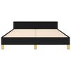 vidaXL Okvir za krevet bez madraca crni 140x200 cm od tkanine