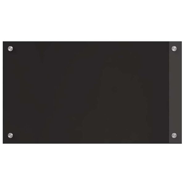 vidaXL Kuhinjski zaštita Crna 70 x 40 cm Staklo otporno na udarce