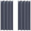 vidaXL Zavjese za blackout s prstenovima 2 kom. Antracit 260 x 140 cm
