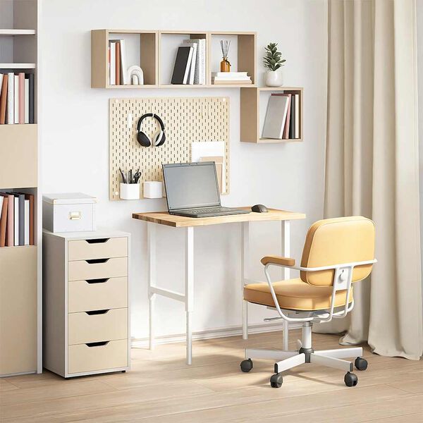 vidaXL Ploča za radni stol 80x60x2,5 cm netretirane masivne hrastovine