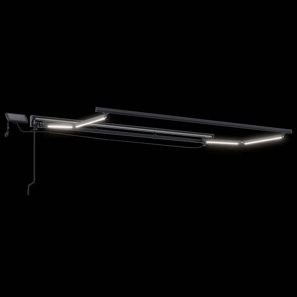 vidaXL Ručni okvir tende s LED-ima Krema 2,5 x 2 m