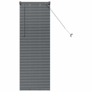 vidaXL Venecijanski zastore Tamnosiva 130 x 40 cm Aluminij