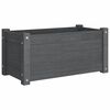 vidaXL Vrtna sadilica siva 60 x 31 x 31 cm od masivne borovine