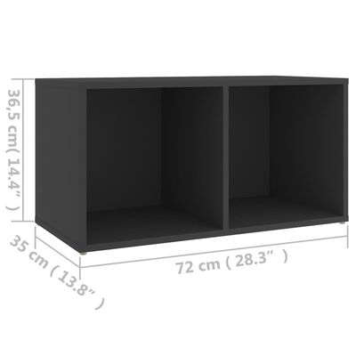 vidaXL TV ormarić sivi 72 x 35 x 36,5 cm od konstruiranog drva