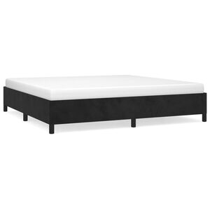 vidaXL Okvir za krevet bez madraca crni 200x200 cm bar&scaron;unasti
