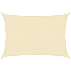 vidaXL Jedro za za&scaron;titu od sunca 160 g/m&sup2; krem 2 x 3 m HDPE