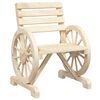 vidaXL Vrtna stolica 58 x 58 x 78,5 cm od masivne jelovine
