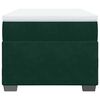 vidaXL Box spring krevet s madracem tamnozeleni 90x200 cm baršunasti