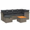 vidaXL 7-dijelni set vrtnih sofa sivi od poliratana