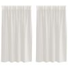 vidaXL Voile zavjesa 2 kom. Krema 140 x 140 cm Poliester