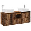 vidaXL Set ormarića za kupaonicu 3 kom. Staro drvo 49,5 x 41 x 63 cm