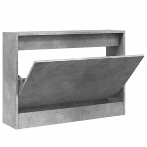 vidaXL Ormarić za cipele boja betona 80x21x57 cm konstruirano drvo