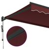 vidaXL Tenda na automatsko uvlačenje bordo 350x250 cm