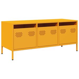 vidaXL TV ormarić boja senfa 101,5x39x43,5 cm čelični