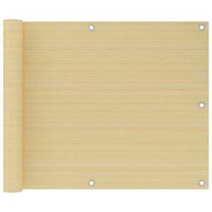 vidaXL Balkonski zastor bež 75 x 300 cm HDPE