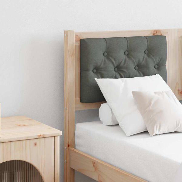 vidaXL Uzglavlje Ostalo smeđe i tamnosivo 135 cm Masivna borovina