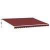 vidaXL Tenda na automatsko uvlačenje bordo 450 x 350 cm