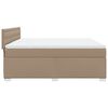 vidaXL Krevet box spring s madracem cappuccino 180x200 cm umjetna koža