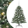 vidaXL Umjetno božićno drvce Zelena 120 cm PVC, Plastika i Čelik