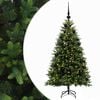 vidaXL Umjetno božićno drvce s kuglicama 120 cm 150 LED lampica
