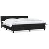 vidaXL Box Spring krevet s madracem crni 200x220 cm samt