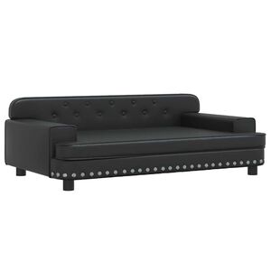 vidaXL Krevet za pse crni 90 x 53 x 30 cm od umjetne kože