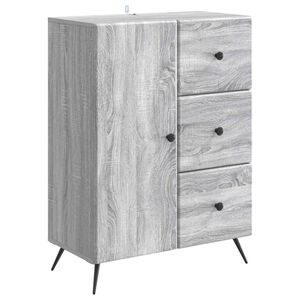 vidaXL Kreveta Siva sonoma 66 x 34,5 x 90 cm Konstruirano drvo