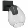 vidaXL Stropni reflektor Crna 13 x 13 x 26 cm Staklo i Metal