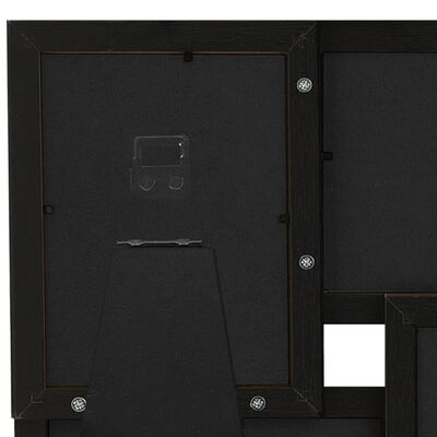 vidaXL Okvir za 4 fotografije (13 x 18 cm) crni MDF