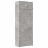 vidaXL Ormarić za pohranu boja betona 80x42,5x225 cm konstruirano drvo