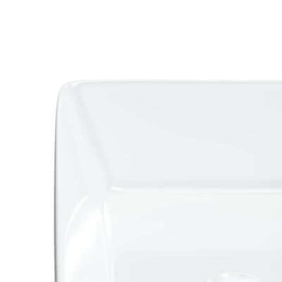 vidaXL Umivaonik bijeli 48 x 37 x 13 cm keramički pravokutni