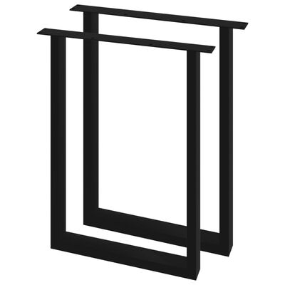 vidaXL Noge za blagovaonski stol 2 kom u obliku slova O 60 x 72 cm