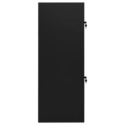 vidaXL Ormarić za sedla crni 53 x 53 x 140 cm čelični
