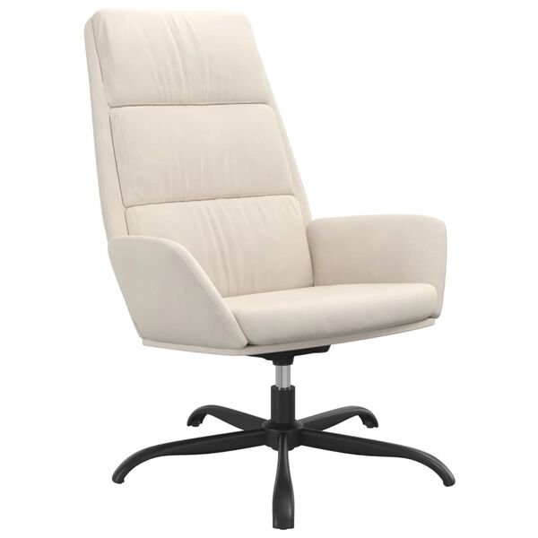 vidaXL Stolica za opu&scaron;tanje krem bar&scaron;un