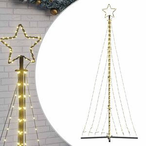 vidaXL LED božićno drvce 447 LED toplo bijelo 250 cm