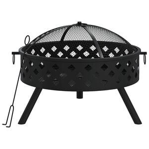 vidaXL Posuda za vatru sa žaračem 58 cm XXL čelična