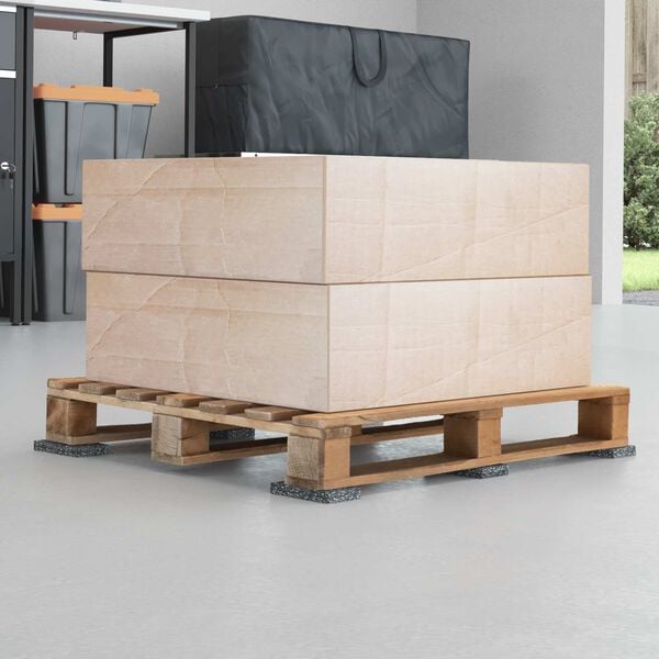 vidaXL Gumeni valjak Crna Guma