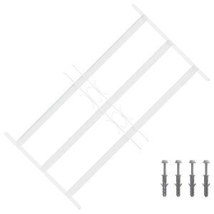 vidaXL Sigurnosna re&scaron;etka za prozore s 3 poprečna okvira 3 pcs