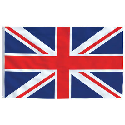 vidaXL Zastava Ujedinjenog Kraljevstva i jarbol 6,23 m aluminijski