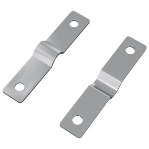 vidaXL Udarna ploča 2 kom. Srebrno 50 x 10 x 1,2 mm Željezo