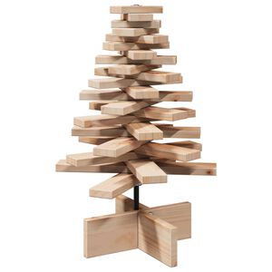 vidaXL Drveno ukrasno božićno drvce 60 cm od masivne borovine