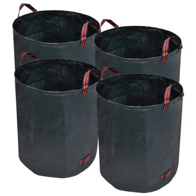 Vrtne vreće za otpatke tamnozelena, 4 komada, 272 litara, 150 g/m2