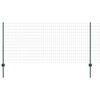 vidaXL Euro ograda s postom 25 x 1 m Čelik premazan PVC-om Zelena