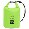 vidaXL Suha torba zelena 15 L PVC